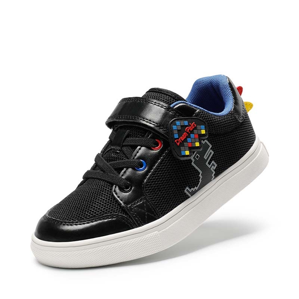 [Storybook Rainbow] Kids Breathable Fun Design Sneakers - BLACK -  0